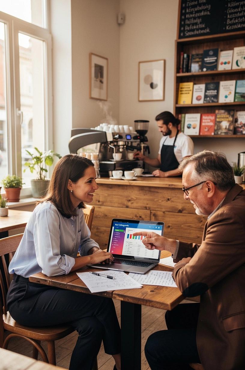 Pénzügyi tervezési táblázat és havi költségvetési diagram egy asztalon, amely segíti a személyes pénzügyek átláthatóságát és gyakorlati döntéshozatalt.